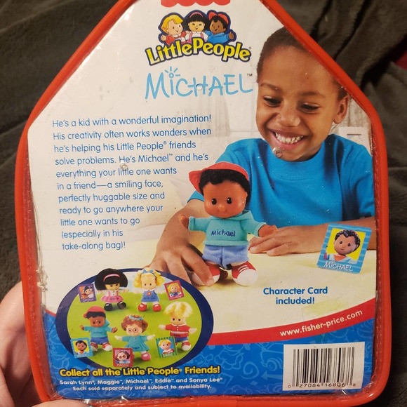 Vintage 2004 fisher price little people Michael doll new still in package - Picture 3 of 5